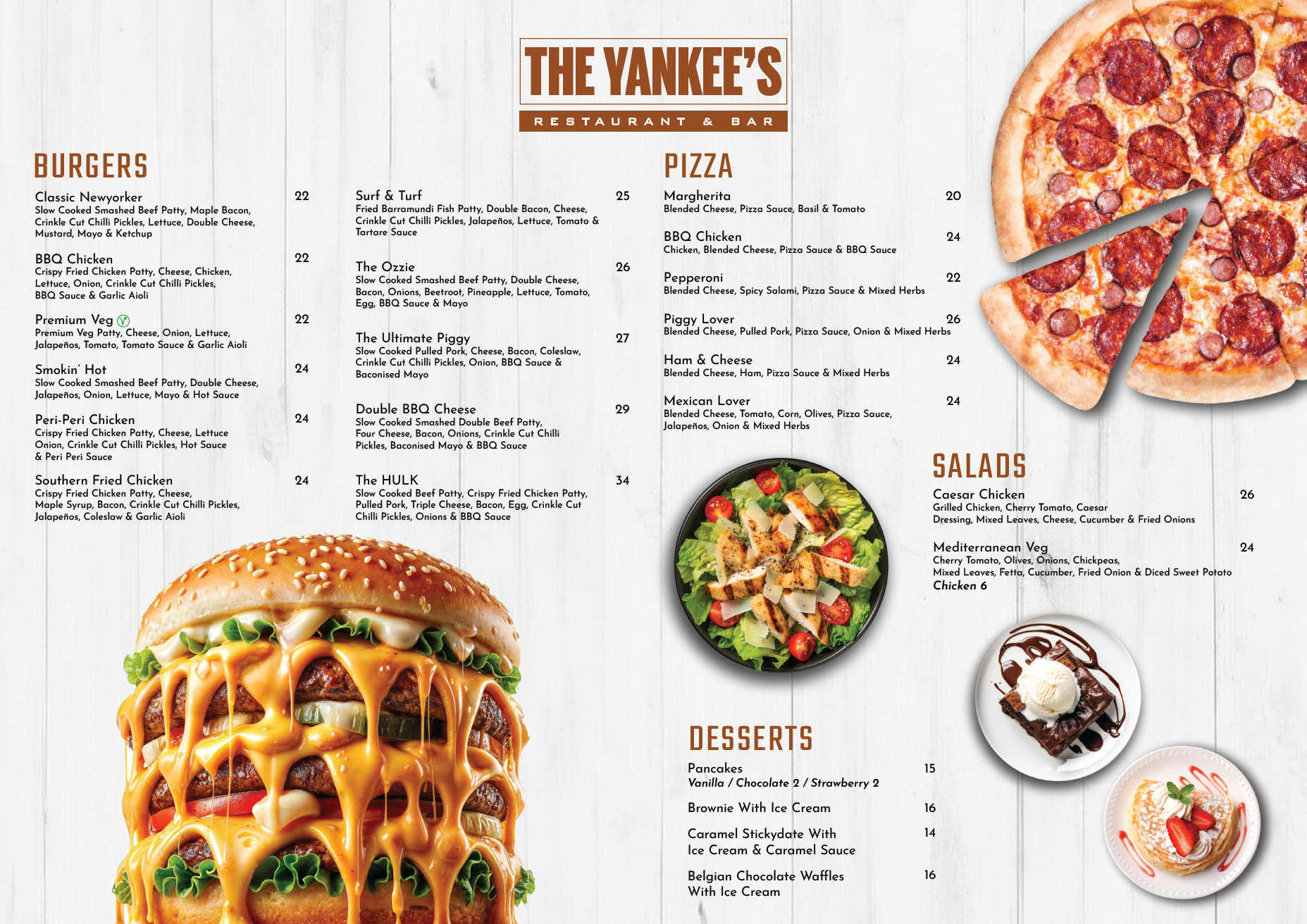 Yankees Restaurant and Bar Surfers paradise GC Menu 1-2 Point of Sale Powered by FrabPOS Website and Online Ordering by Order Eats